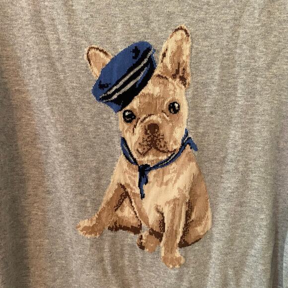 Talbots Plus Gray Knit Frenchie 3/4 Sleeve Sweater Crewneck Pullover Women's 1X - Picture 6 of 10